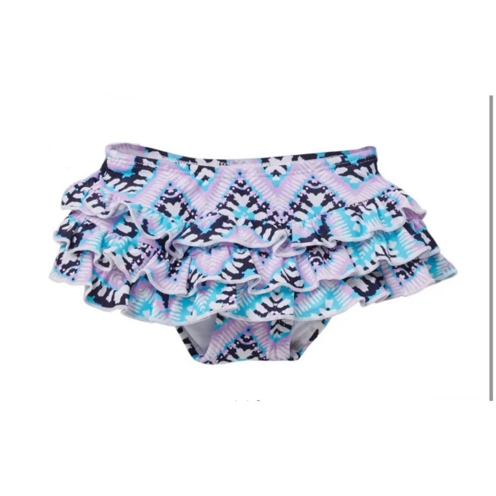 Snapper Rock Boho Ruffle swim bikini bottom NEW